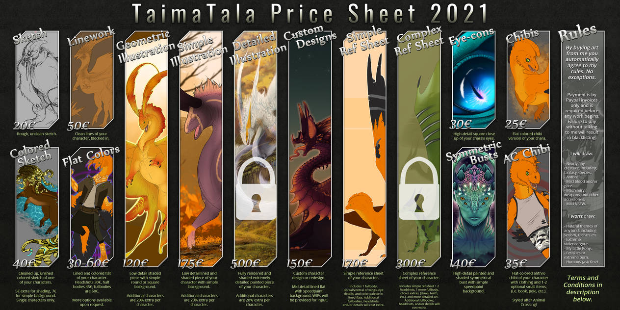 -Commission Price Sheet- -CLOSED-