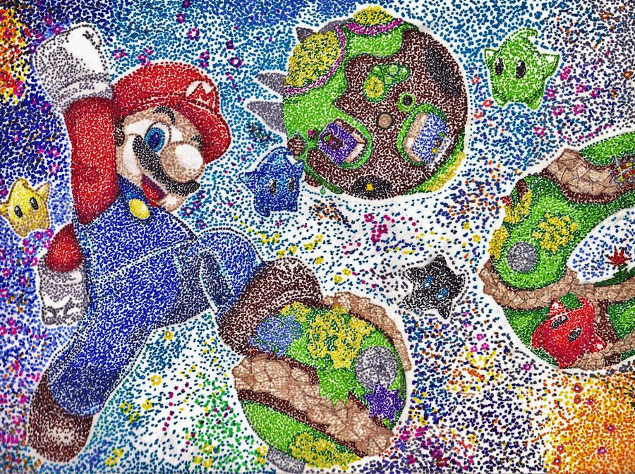 Super Mario Galaxy in Dots