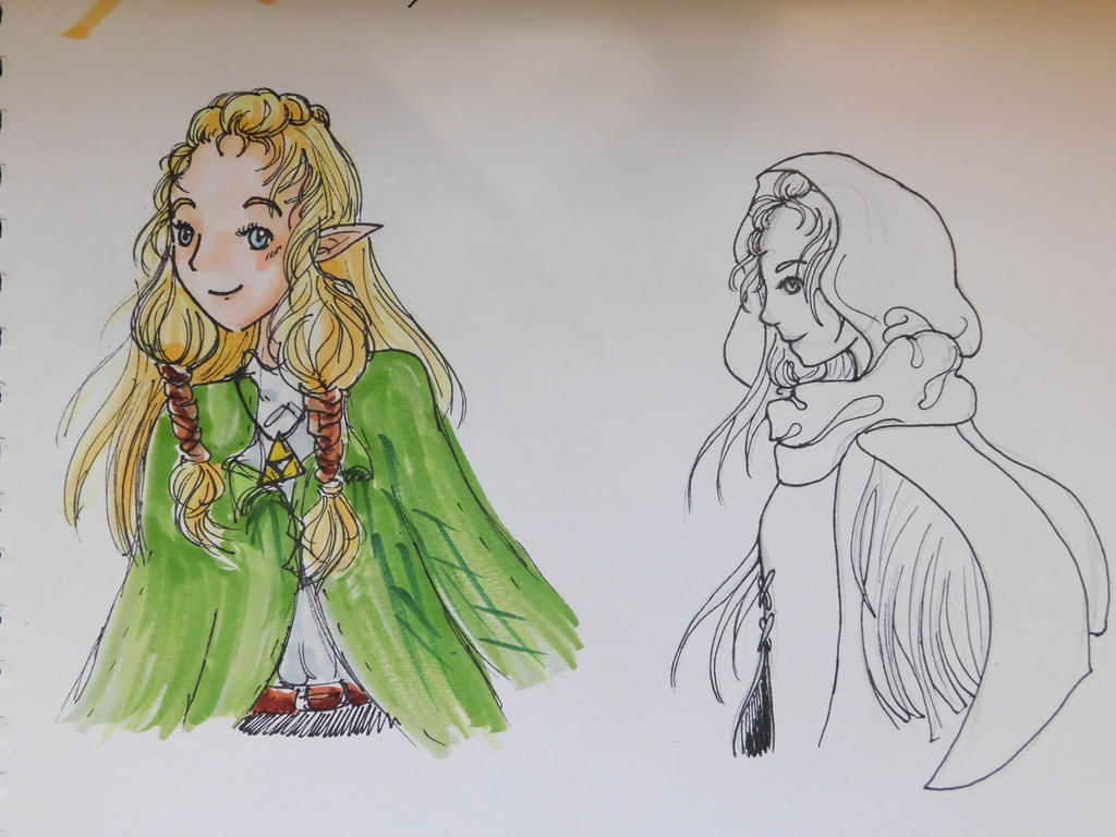 Zelda -- original designs by writeddreams2reality on DeviantArt