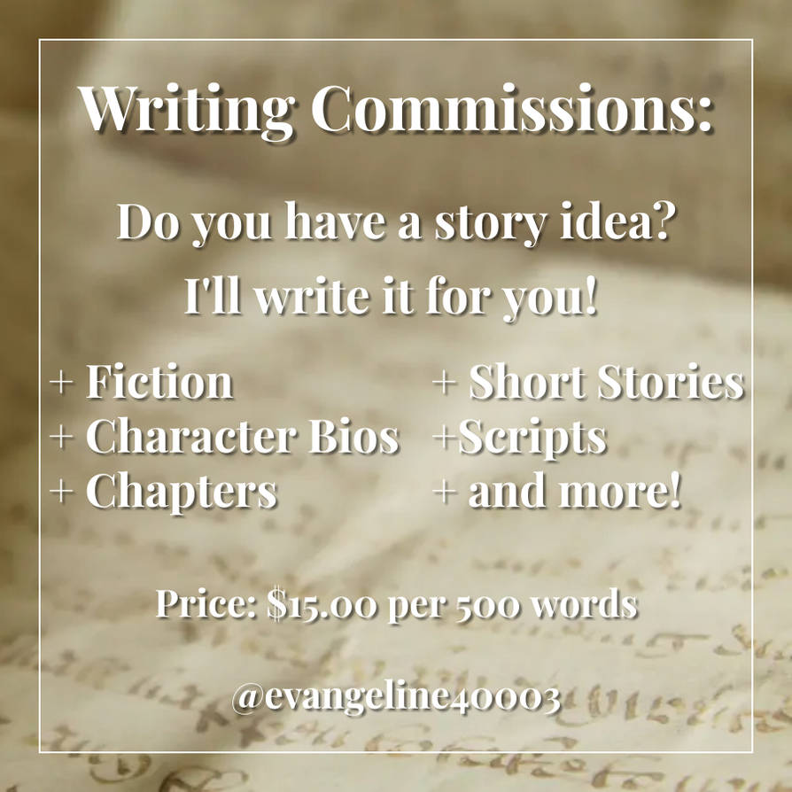 Writing Commissions: OPEN by writeddreams2reality on DeviantArt
