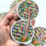 Giraffe in the Library STICKERS