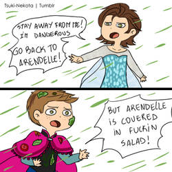 SPN Frozen!AU - Deanna and Elsam (idek) by Vivalski
