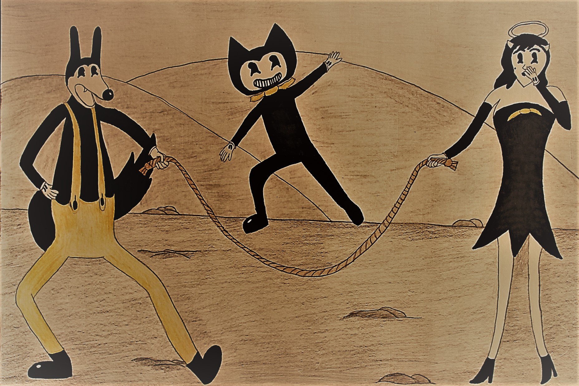 Bendy And The Ink Machine- Jumprope Japes!