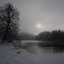 Plitvice: foggy sunset