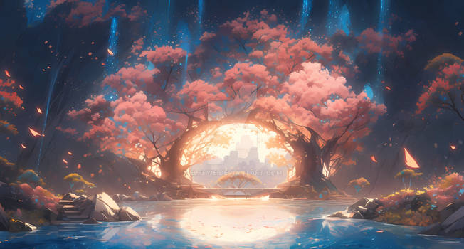 Pink Tree Landscape