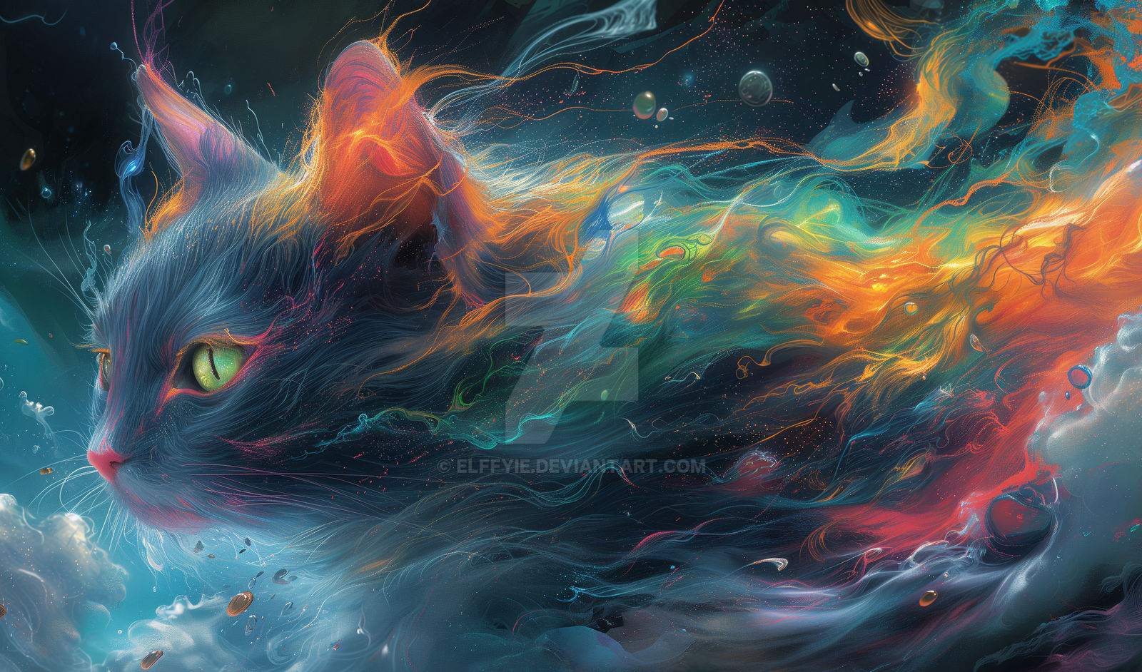 Magic Cat Background Wallpaper Series - Magical Cat by Elffyie on DeviantArt