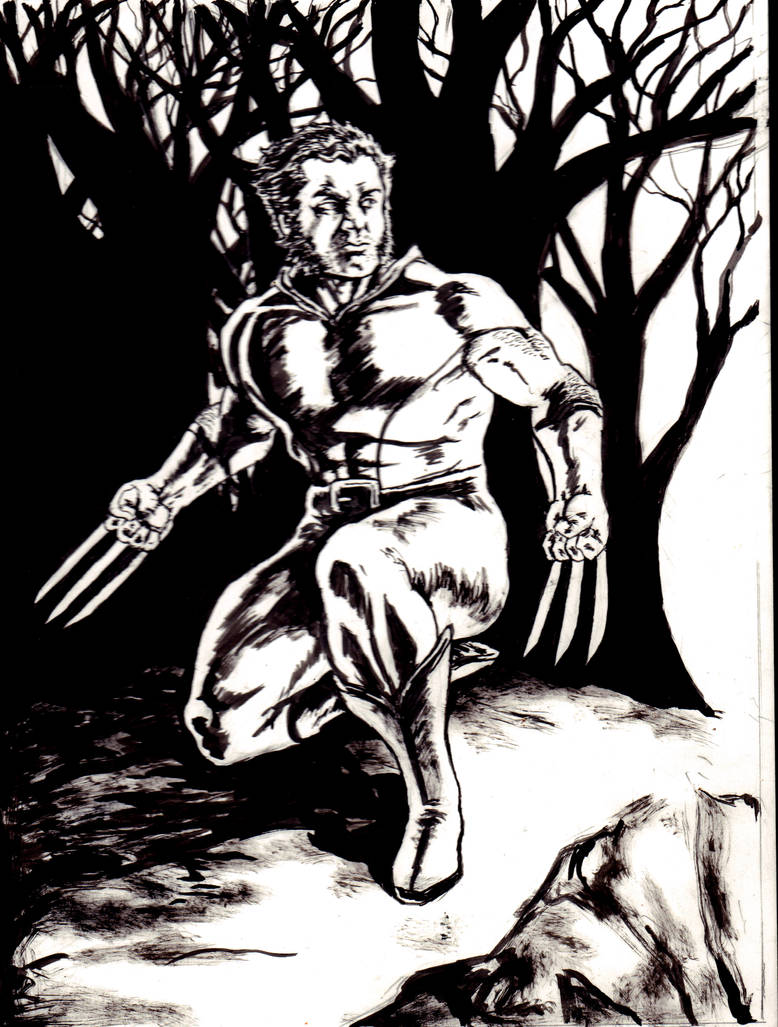 Wolverine (maskless) by kmillerillustration on DeviantArt