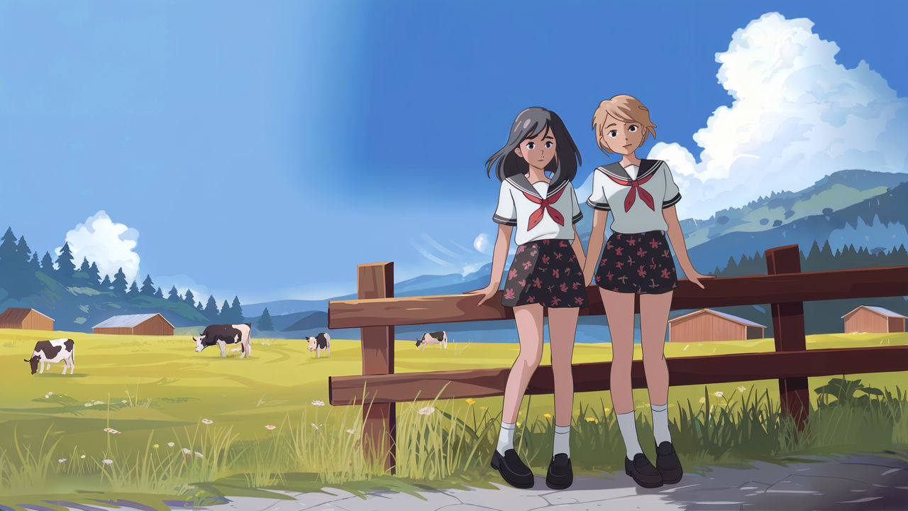 Ranch Challenge Anime style (2) by rlcwallpapers on DeviantArt