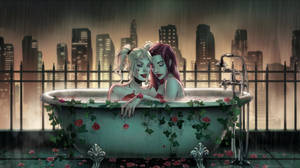 84 Poison Ivy and Harley Quinn Wallpapers (46)