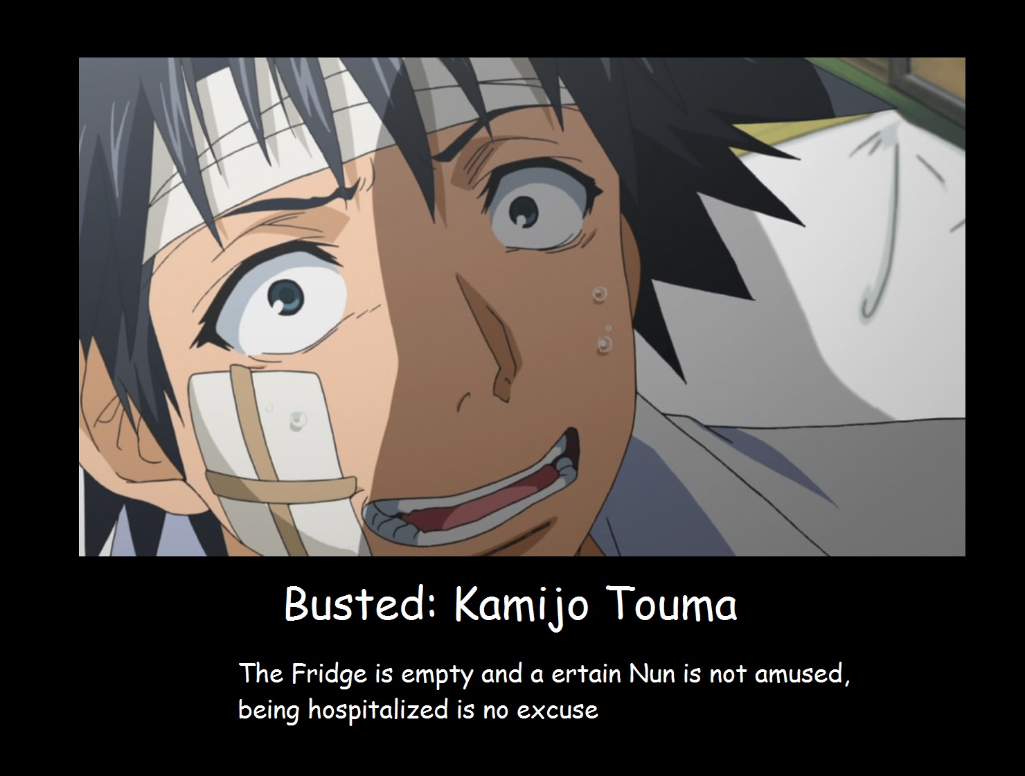 Touma busted