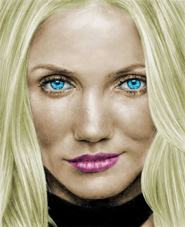 Cameron Diaz colored