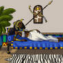 Queen Nefertari Chillin' on a Divan