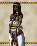 Egyptian Princess and Her Pet by BrandonScottPilcher