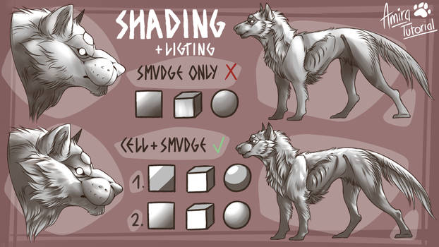 Basic Shading Animals Sample TUTORIAL ANIMALS canines on Drawing-tutorial - DeviantArt