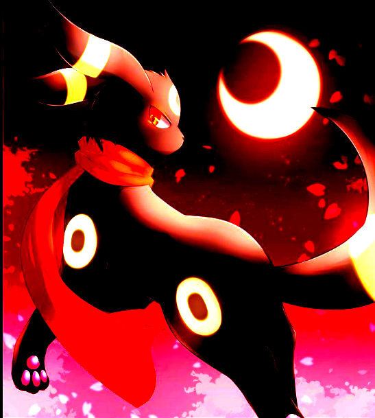 Red Ringed Umbreon Red umbreon by Lovelylittlelover on DeviantArt