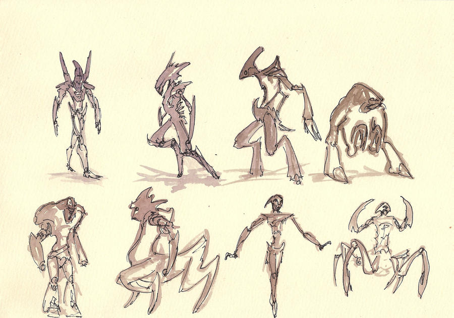 quick creature sketches by Jaxtbate on DeviantArt
