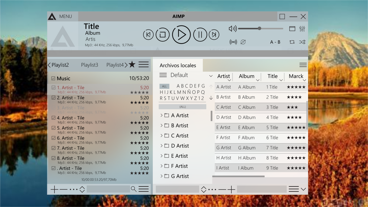 Aimp Skin by rhoproducciones on DeviantArt