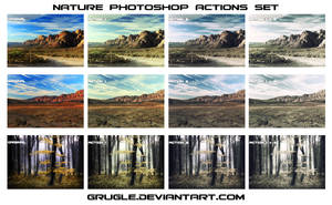Nature Photoshop Actions Set by Grugle