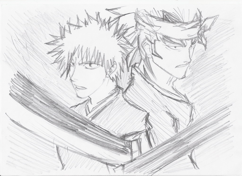 Bleach - Kurosaki and Renji