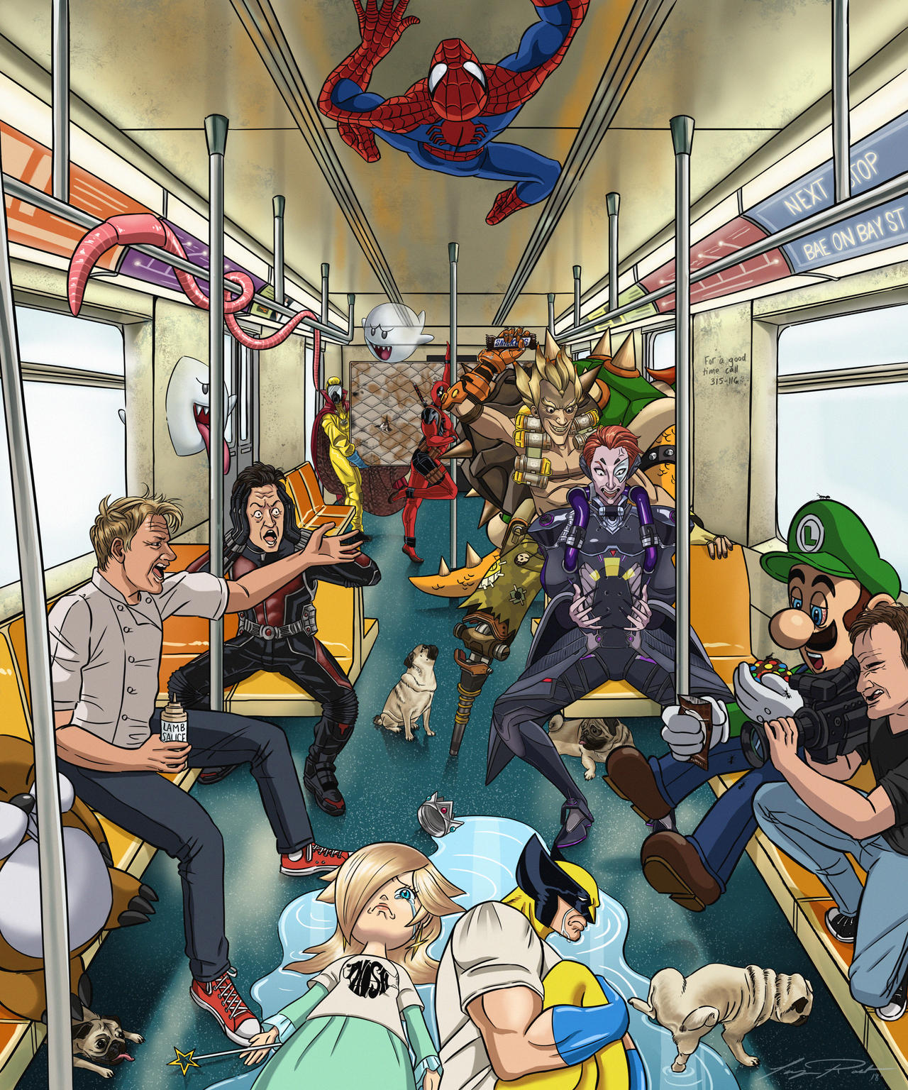 Subway Madness(commission) by ChromaChamelea on DeviantArt