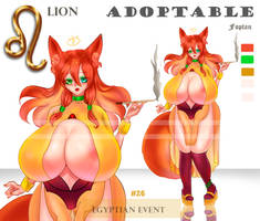 [OPEN] Adoptable #26 _ZODIAC SIGN [LION] by foptau