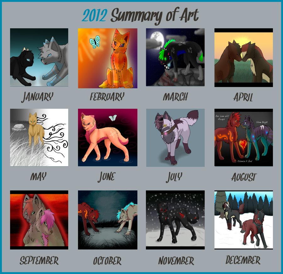 2012 Summary Of My Art