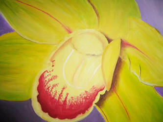 acrylic painting of flower