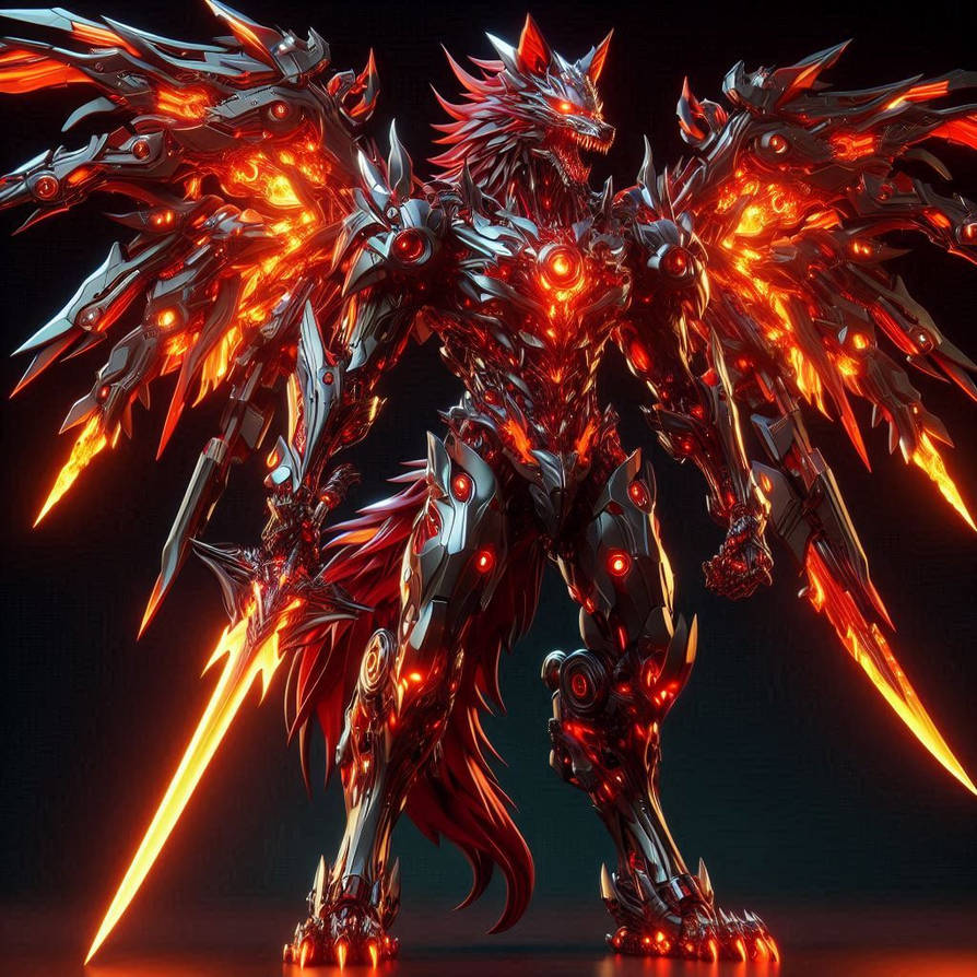 Elemental Wolves Fire Super burning hot fire elemental mecha wolf god by FangTheKitsune15 on ...