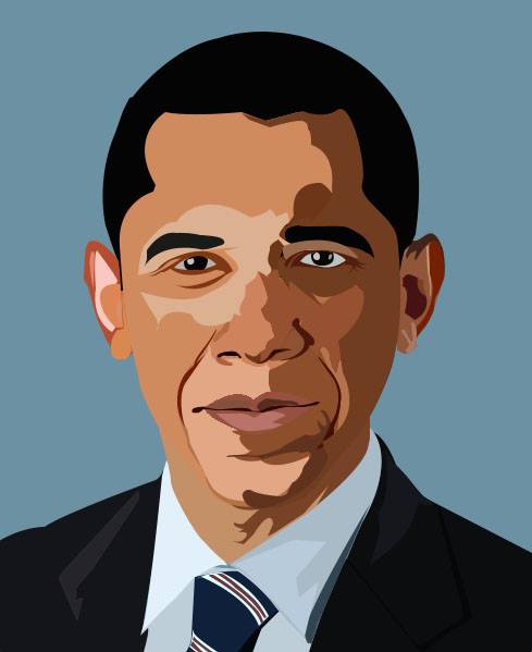 Barrack Obama Vector