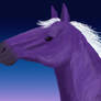 Purple Horse Portrait