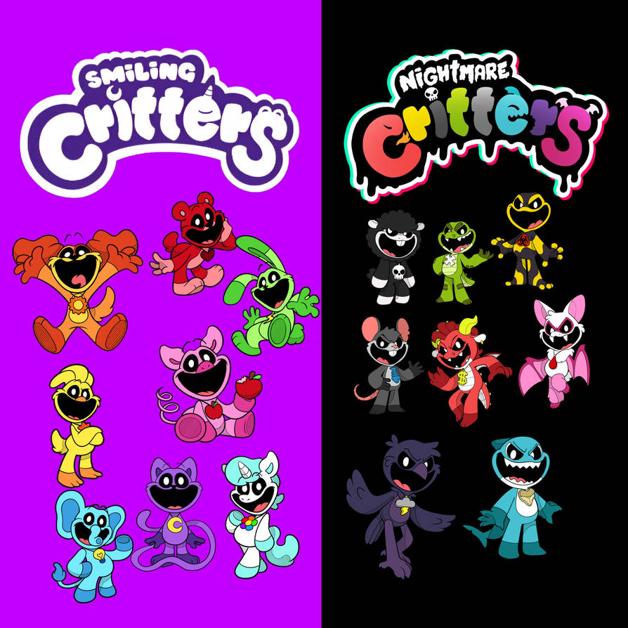 Smiling Critters And Nightmare Critters By Kakye100wood On DeviantArt smiling-critters-and-nightmare-critters-by-kakye100wood-on-deviantart