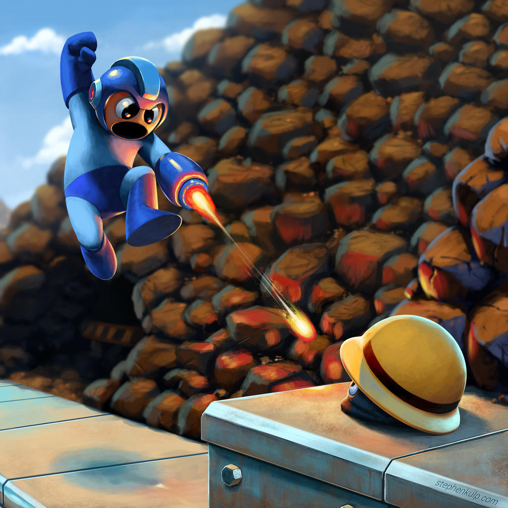 Mega Man VS Metall Gutsman Stage By StephenKulp On DeviantArt mega-man-vs-metall-gutsman-stage-by-stephenkulp-on-deviantart