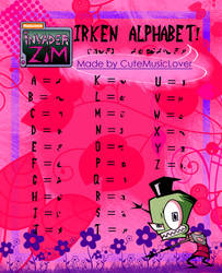 Learn the Irken alphabet :D by CuteMusicLover