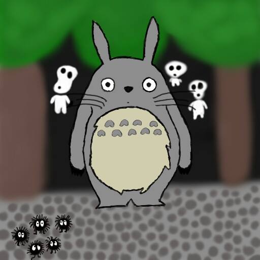 Totoro drawingg