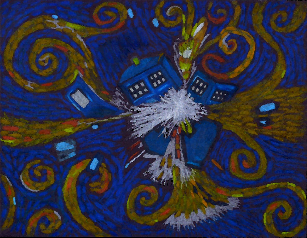 exploding tardis by sailorhorizon on DeviantArt