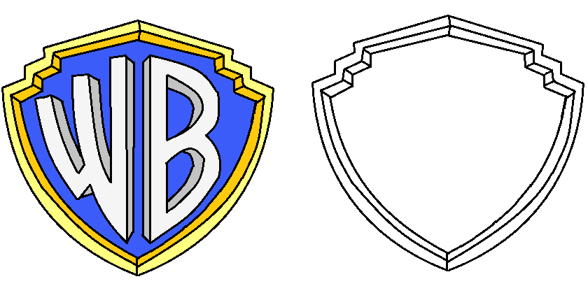 Wb Shield Line New Warner Bros shield bases by Arandomcartoonistkid on DeviantArt