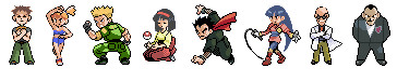Pokemon RBY Gym Leader Recolor by ffbros on DeviantArt