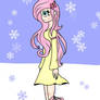 fluttershy side view (merry christmas!)