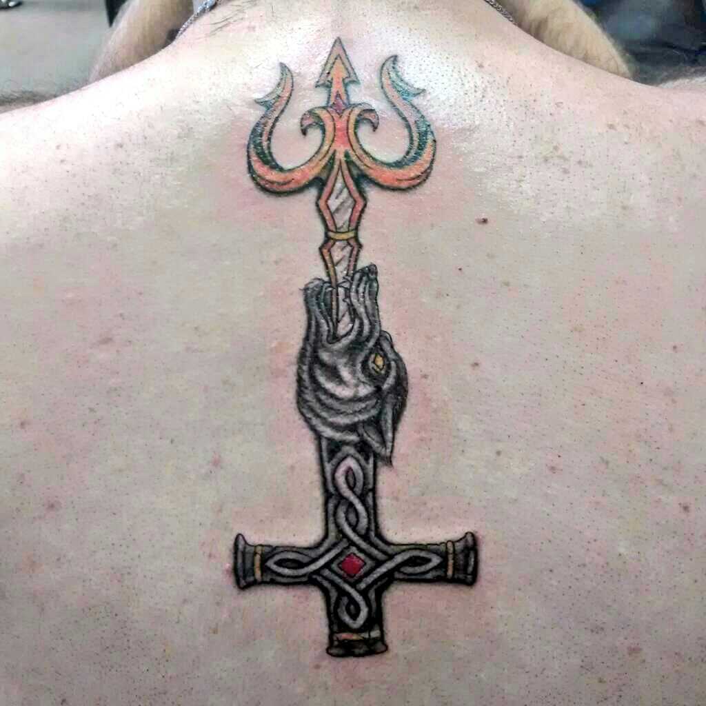 Thor's Cross Trident Tattoo by lokee77 on DeviantArt
