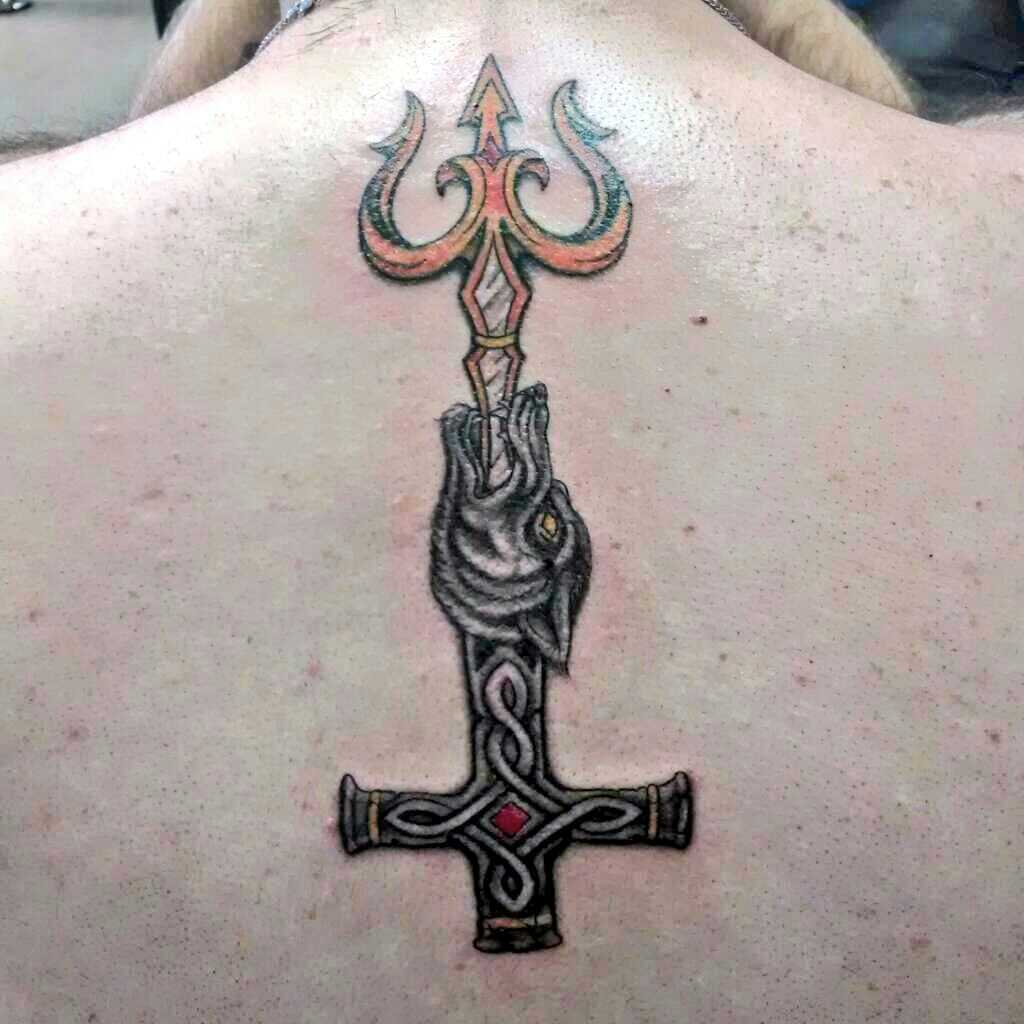 Thor's Cross Trident Tattoo by lokee77 on DeviantArt Thor's Cross Trident Tattoo by lokee77 on DeviantArt