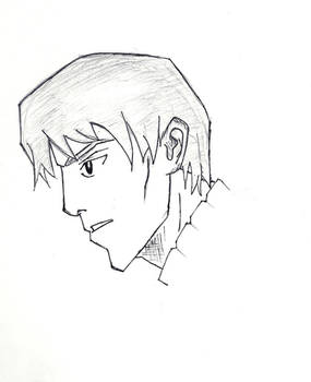 Anime dude in profile