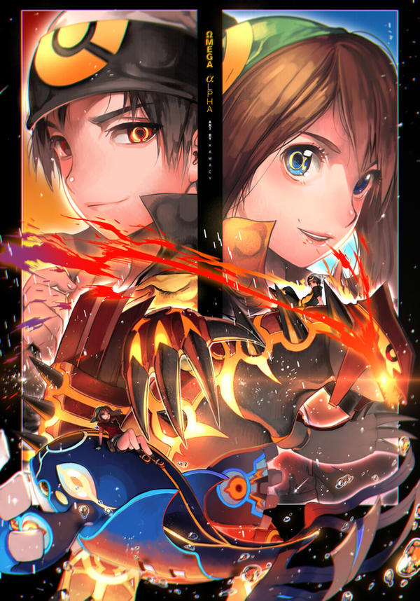 Omega Rafy OMEGA Ruby ALPHA Sapphire by kawacy on DeviantArt