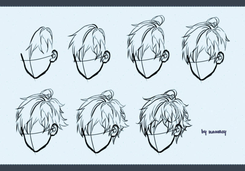 Drawing Male Hair By Kawacy On Deviantart