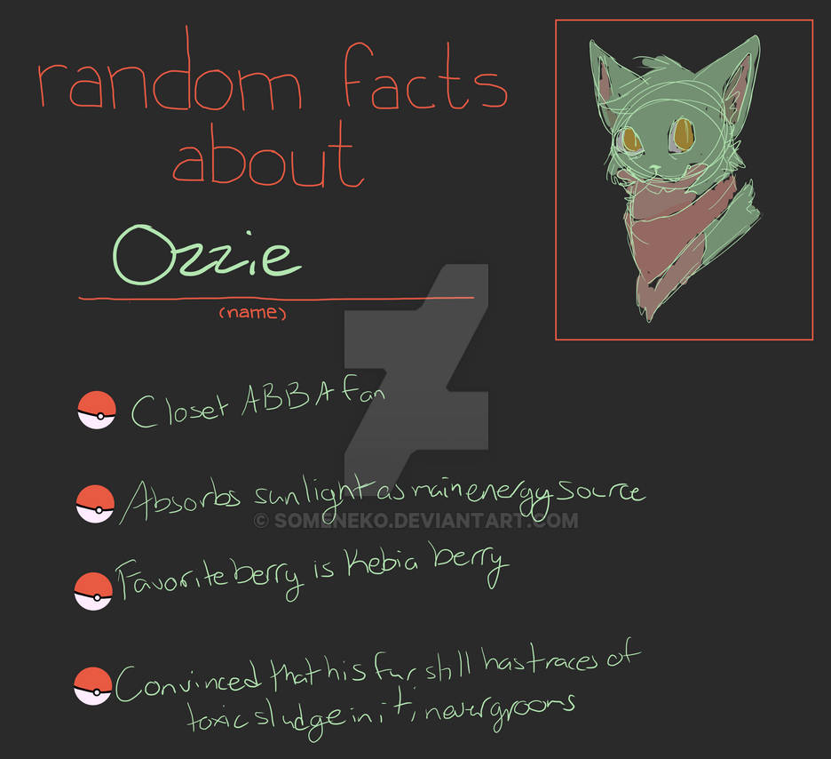 Random facts meme by someNeko on DeviantArt