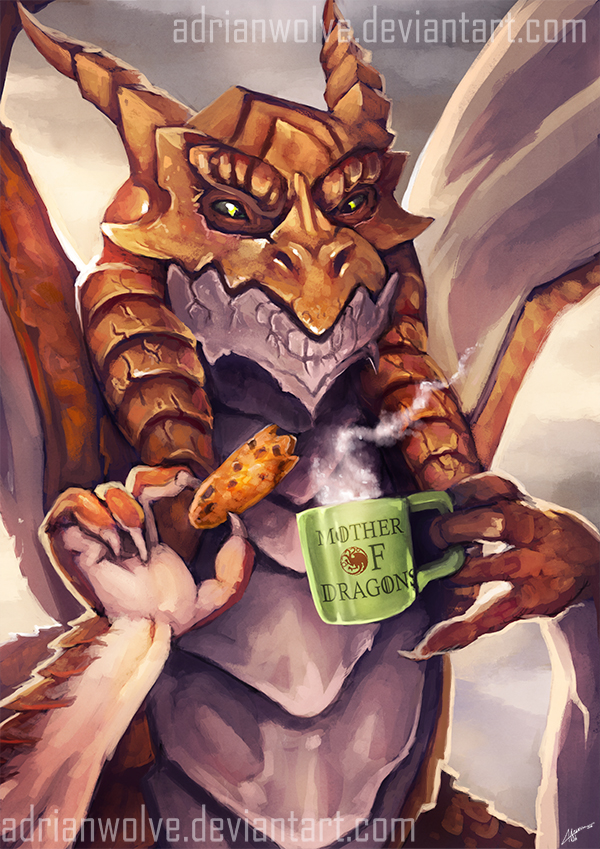 Dragon Breakfast. Commission for Dragonstrace
