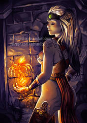 Drow Pyromancer