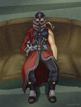 Gift: Auron chillin'