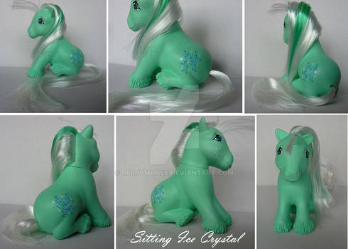 My little Pony Custom G1 Ice Crystal sitting pose