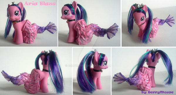 My little Pony Custom Aria Blaze as merpony