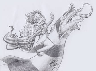 Tim Burton's Tribute drawing
